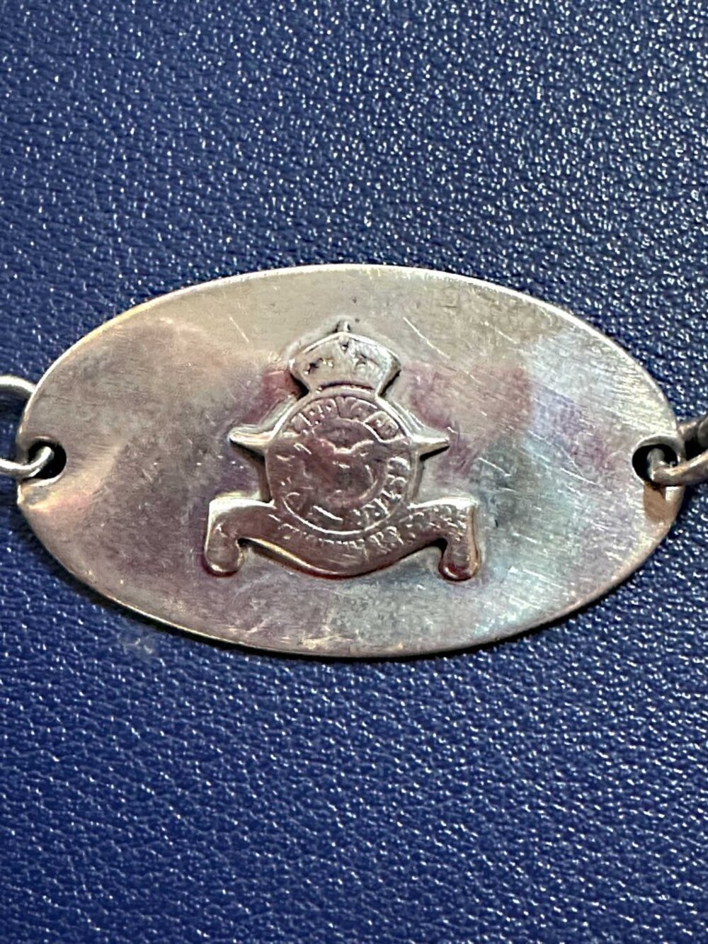 WWII Royal Canadian Air Force RCAF Silver ID Bracelet Per Ardua Ad Astra